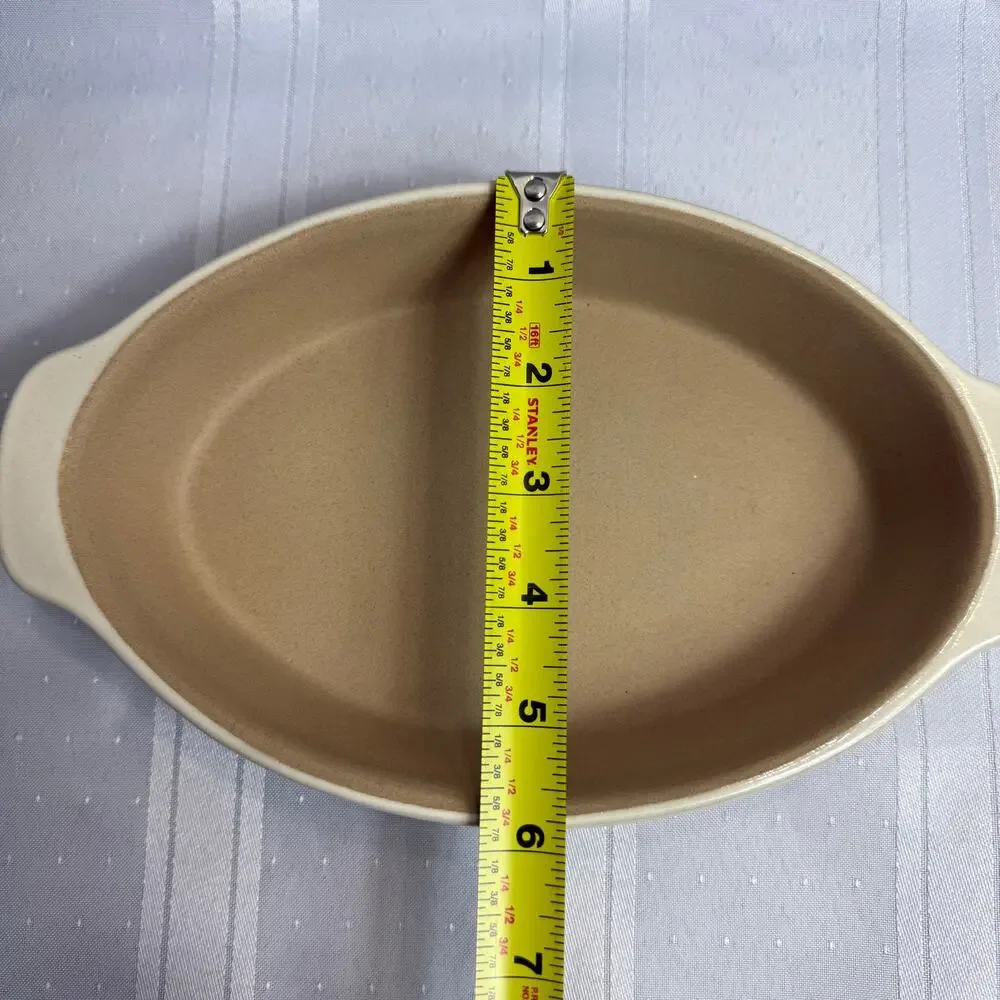 Pampered Chef Family Heritage Traditions Oval‎ Stoneware Baking Dish NWOB